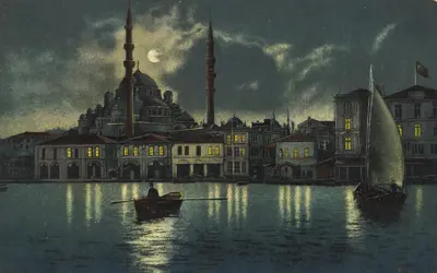 Sending all my love - Vintage postkort fra Mellemøsten post kort 3