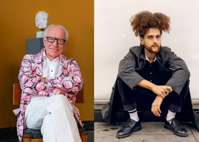 Elias Sadaq og Ditlev Tamm Davids Bazar